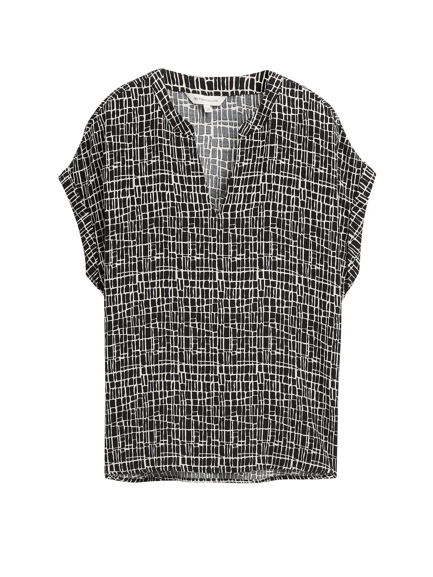 TOM TAILOR | Blusenshirt | schwarz